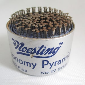 Vintage Noesting Economy Pyramid Pin Holder No. 17 Steel