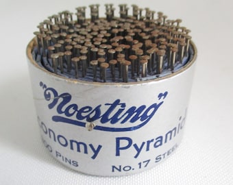 Vintage Noesting Economy Pyramid Pin Holder No. 17 Steel