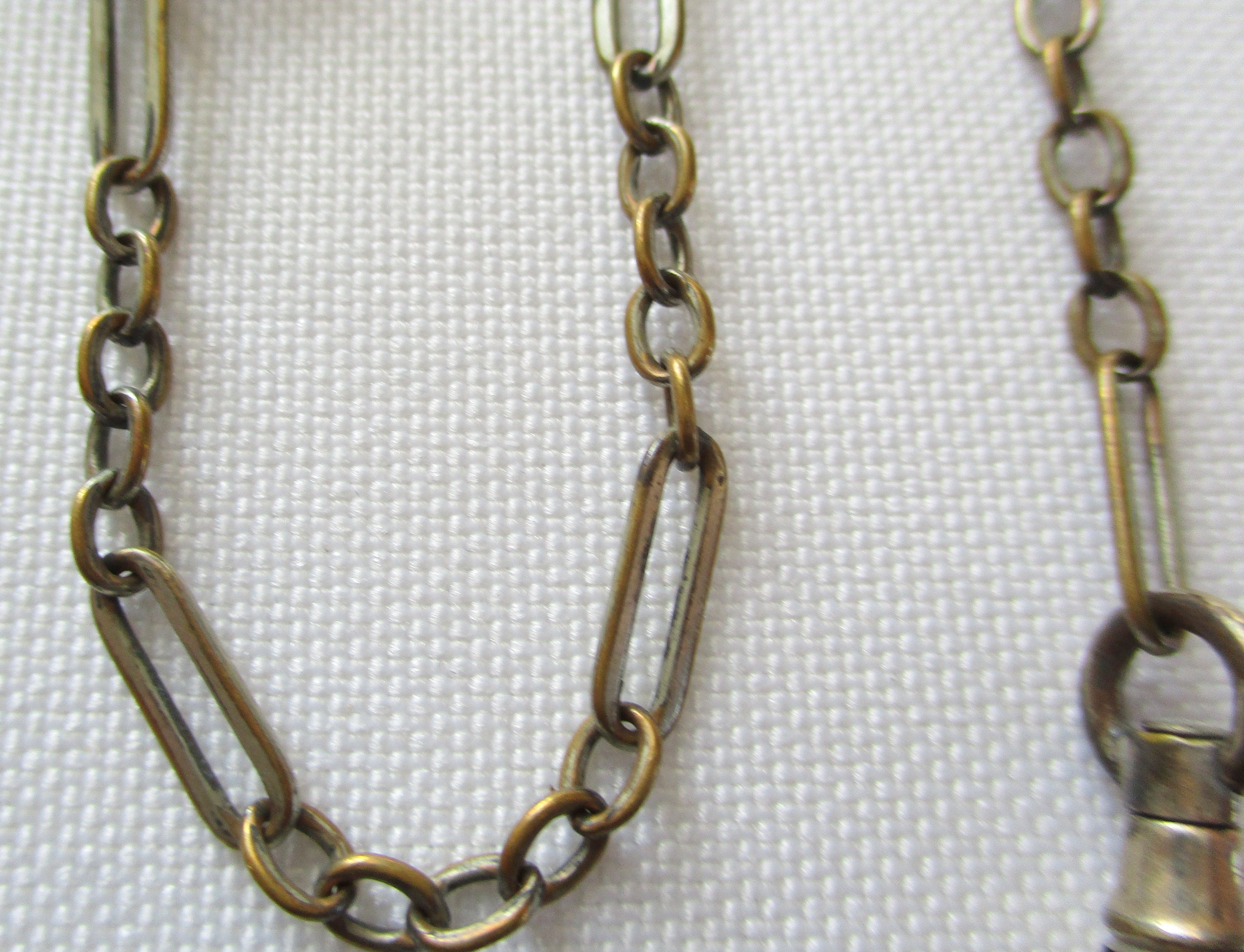 Vintage Hickok Quality Silver Front Belt Pocket Watch Chain Vintage Hickok Quality Silver Front Belt Pocket Watch Chain