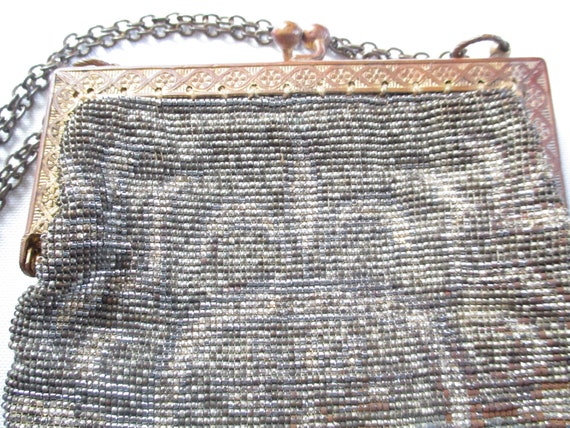 Vintage Beaded Purse Hand Made in France - image 9