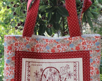 Red Blossoms Bag