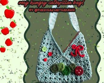 very hungry caterpillar crochet bag!