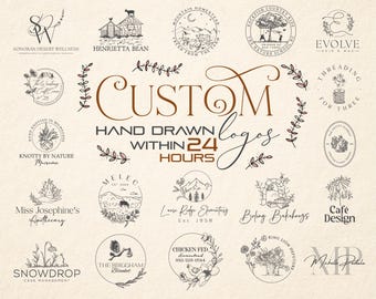 Custom Logo Design | Professional Branding for Businesses | Minimalist Logos, Modern Logos, Unique Logos | Hand-Drawn, Vintage Styles Logo|