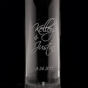 Personalized Wedding Floating Unity Candle and Vase, FREE SHIPPING