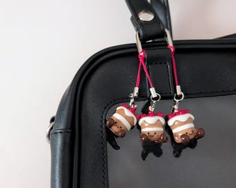 Strawberry Cake Clay Keychain Phonecharm