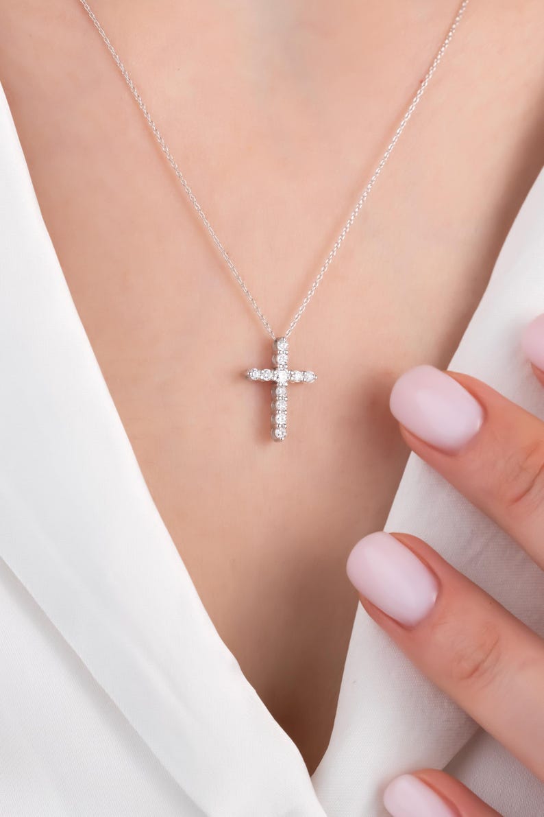 Fancime Collar De Rubí, Colgante De Oro Blanco Macizo De 14 | Envío Gratis