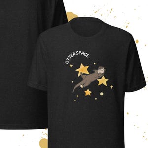 Otter Space graphic tee, unisex, men, women, funny tee