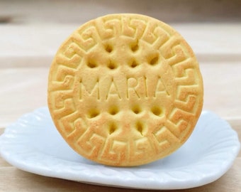Maria Cookie bague réglable miniature en argile polymère faux bijoux alimentaires réalistes faits à la main bague à biscuits kawaii bijoux