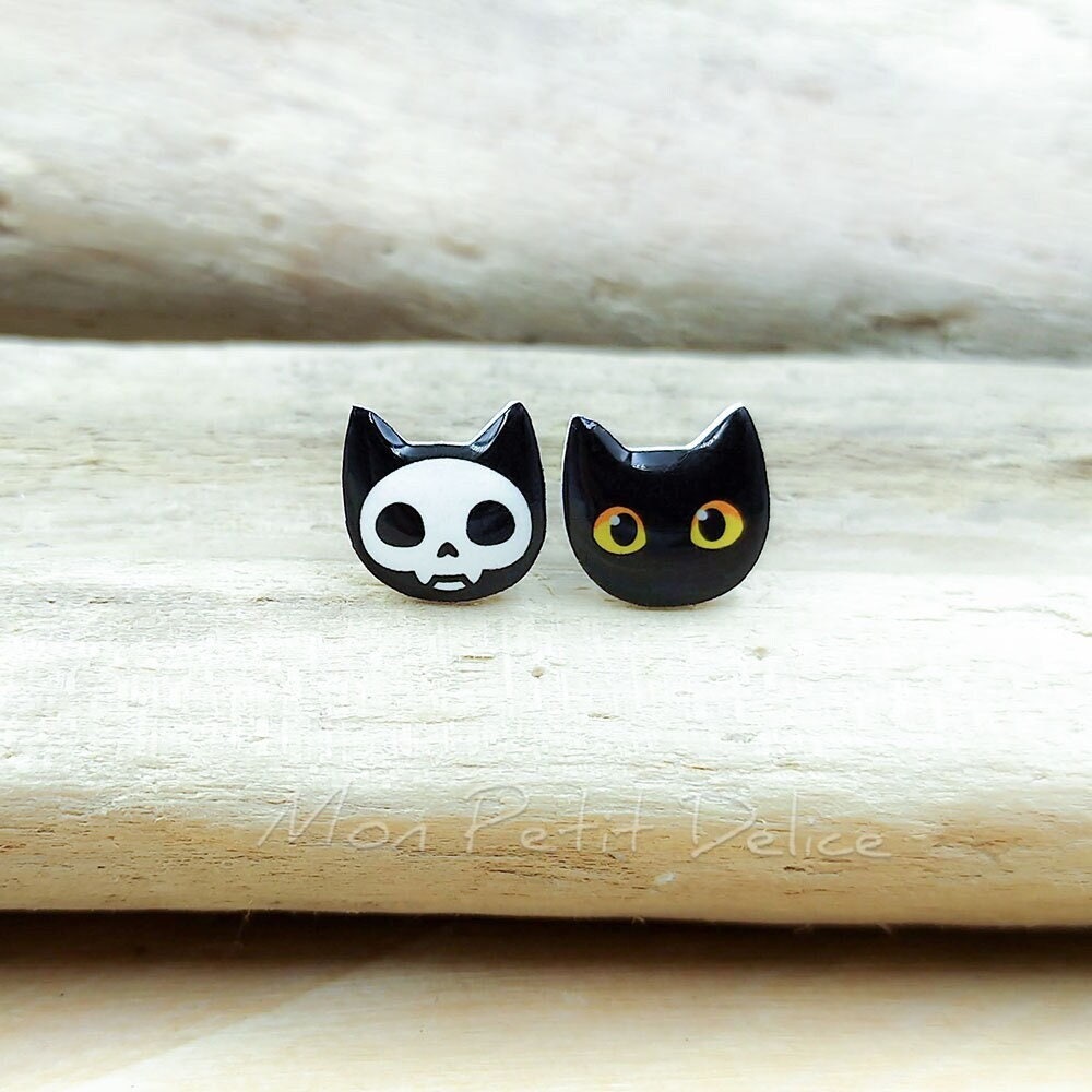Cow Pattern Hand Drawn Shrink Plastic Earrings – Smiley Cat Co.