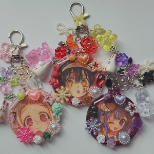 Toilet bound hanako kun TBHK frame deco keychains