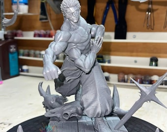 Ryomen Sukuna - Jujutsu Kaisen Action figure printed in resin with 3D printer in 12K