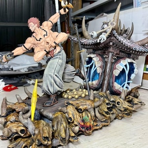 Ryomen Sukuna - Jujutsu Kaisen Action figure printed in resin with a 12K 3D printer and completely hand painted