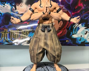 Ryomen Sukuna - Jujutsu Kaisen Action figure printed in resin with 3D printer in 12K