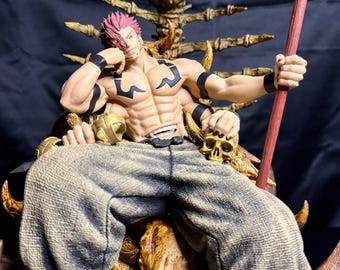 Ryomen Sukuna - Jujutsu Kaisen Action figure printed in resin with 3D printer in 12K