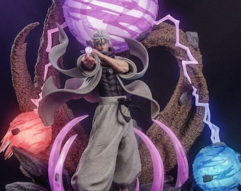 Satoru Gojo - Jujutsu Kaisen Action figure printed in resin with a 12K 3D printer and completely hand painted