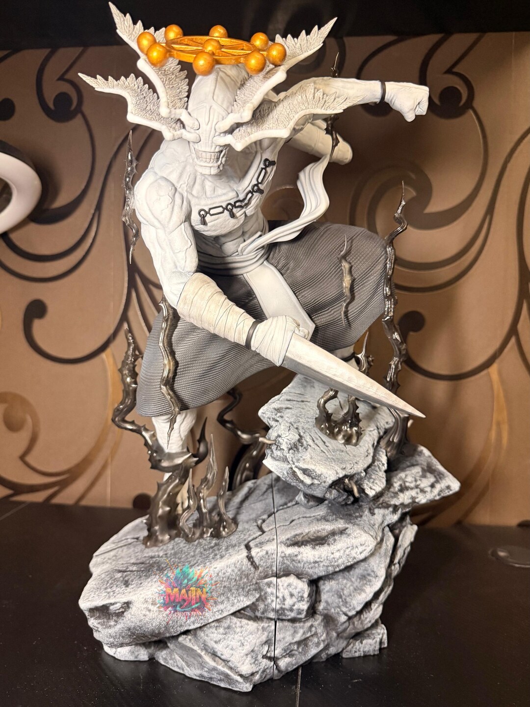 マホラガ - 呪術廻戦アクションフィギュア。12K 3Dプリンターで樹脂