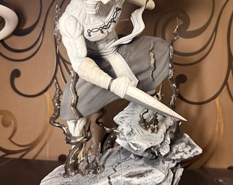 Mahoraga - Jujutsu Kaisen Action figure printed in resin with a 12K 3D printer and completely hand painted