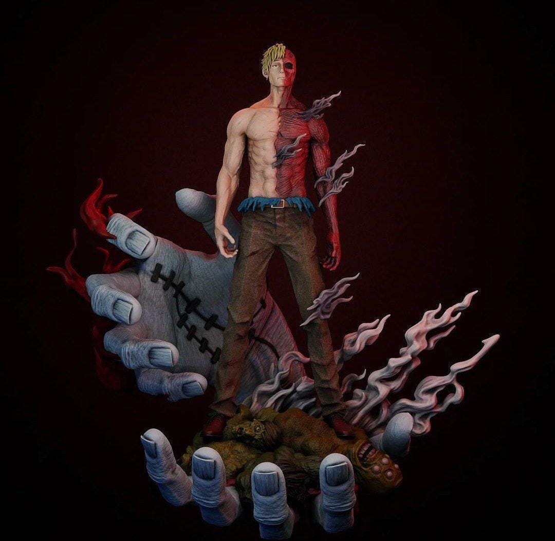 Kento Nanami - Jujutsu Kaisen Action figure printed in resin with 3D printer in 12K