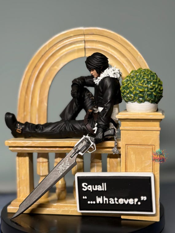 Squall Leonhart - Final Fantasy Action Figure Printed in Resin