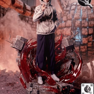 Yuji Itadori - Jujutsu Kaisen Modulo Action figure printed in resin with 3D printer in 12K