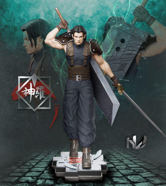 Angeal Hewley - Final Fantasy Action Figure Printed in Resin With