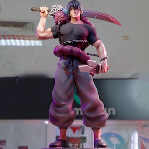 Toji Fushiguro - Jujutsu Kaisen Action figure printed in resin with 3D printer in 12K