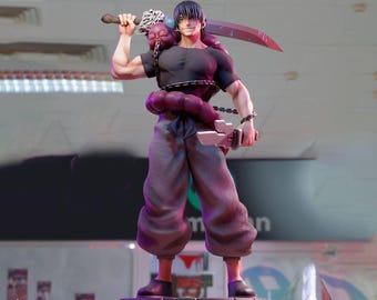 Toji Fushiguro – Jujutsu Kaisen Actionfigur aus Harz mit 3D-Drucker in 12K gedruckt