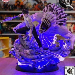 Yuta & Rika- Jujutsu Kaisen Action figure printed in resin with 3D printer in 12K