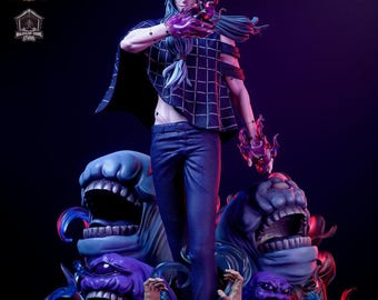 真人 - 呪術廻戦アクションフィギュア、3Dプリンターで12K樹脂で印刷