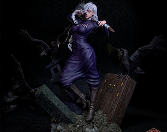 Mei Mei - Jujutsu Kaisen Action figure printed in resin with 3D printer in 12K