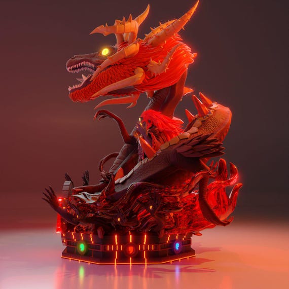 Ganon & Dragon - the Legend of Zelda Action Figure Printed in