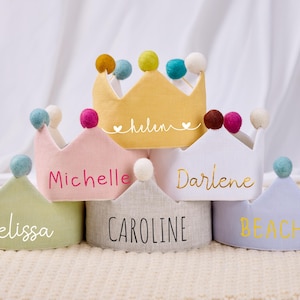 Personalized Birthday Crown for Baby and Kid,Custom Birthday Party Crown with Baby Name,Crown Keepsake for First Birthday&Special Occasions