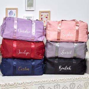 Sac de voyage personnalisé, Cadeaux pour la fête des Mères, Adorable sac de voyage pour elle, Sac de week-end personnalisé, Sac de voyage pour femme, Sac de sport initial, Sac d'hôpital