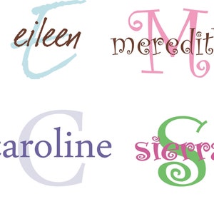 6 Personalized Name and Initial Notepad Sets bridesmaids gifts wedding bride image 3