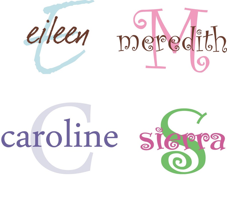 6 Personalized Name and Initial Notepad Sets bridesmaids gifts wedding bride image 3