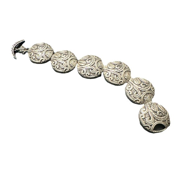 Silpada Sterling Ancient Scroll Toggle Clasp Brac… - image 1