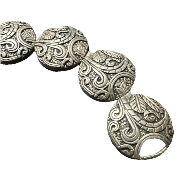 Silpada Sterling Ancient Scroll Toggle Clasp Brac… - image 3