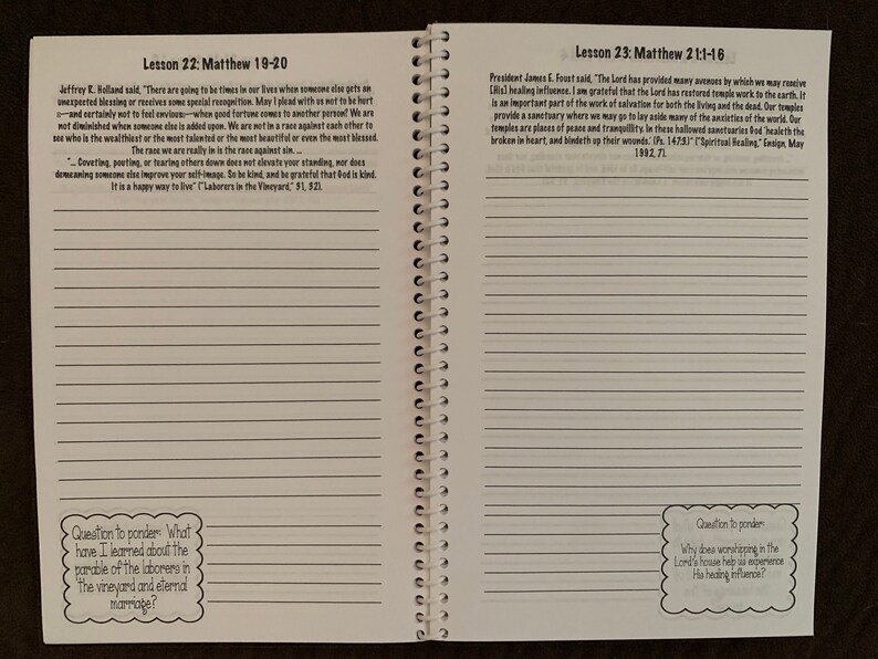 Complete LDS Seminary Study Journal 2019-2020 The Gospels and | Etsy