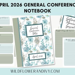 April 2026 Generalkonferenz Notizbuch | LDS Studientagebuch (Instant Download)