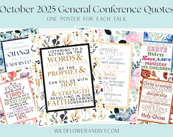 Oktober 2025 Generalkonferenz Zitate (5x7 Digitaler Download)
