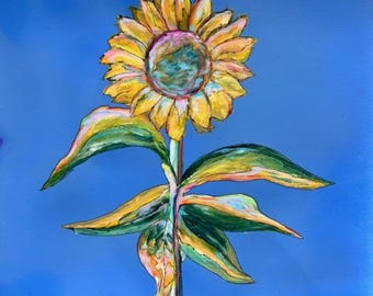 Sunflower Pendant Necklace