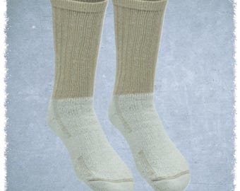 Original thick British Army military socks - desert, wool/nylon, warm and comfortable, ideal for survival, military surplus