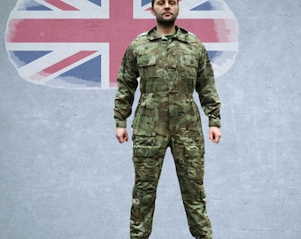 Britischer Armee-Schutzanzug für Panzerbesatzungen (FR MTP), Vintage-Militärüberschuss, Panzerbesatzungsanzug, kampfgetragen