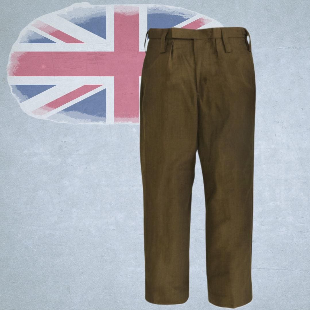 British Army Barrack Dress Trousers | Vintage Military Wool Pants