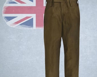 AS IS 1990s Giorgio Armani Wool Pants, Size 36 | 90s Vintage Brown