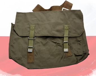 Vintage Military Style Canvas Messenger - Shoulder Bag, Crossbody