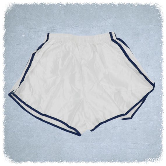 White training shorts 100% polyamide - French Army, original, new, sports men's military shorts, vintage surplus