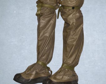 Original Polish Army waders from the 1980s/1990s | Military rubber waders, new, non-slip | Vintage surplus