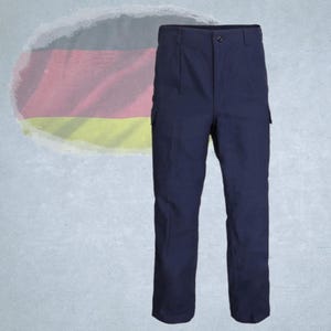 Bundeswehr Flame Retardant Trousers Navy Blue | Original Military Surplus | 5 Pockets, Durable, Vintage from the German Army