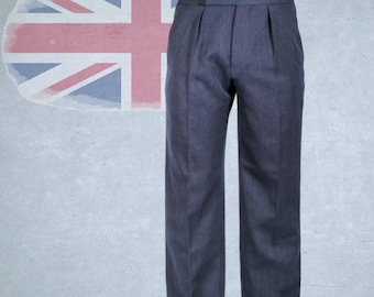 Vintage RAF No. 1 Dress Trousers OA – Royal Air Force Blue Grey, 100% Wool, Dress Uniform British Air Force Military